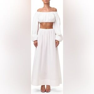 Naked Wardrobe White Maxi Set
